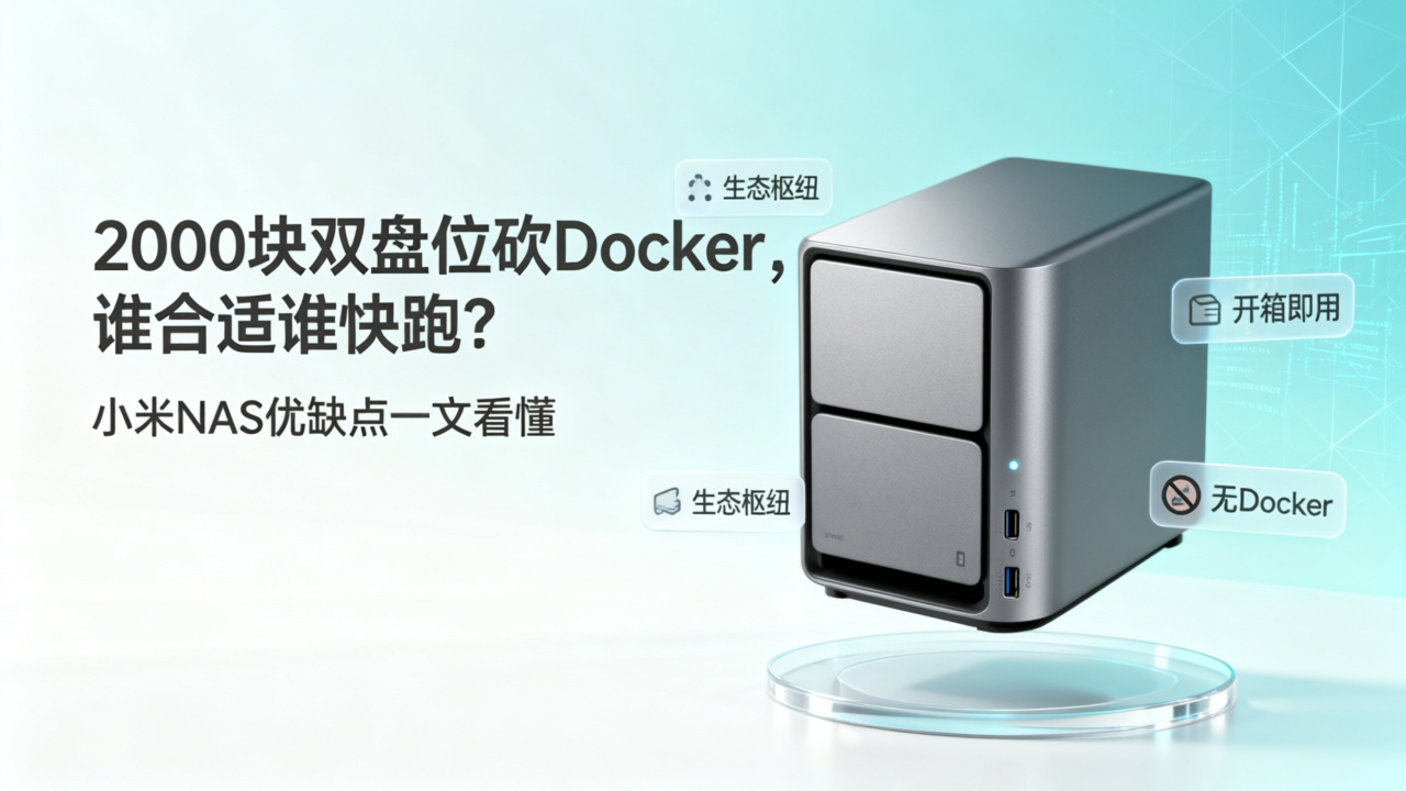 2000块双盘位砍Docker，谁合适谁快跑？小米NAS优缺点一文看懂-UCBK · 栈域